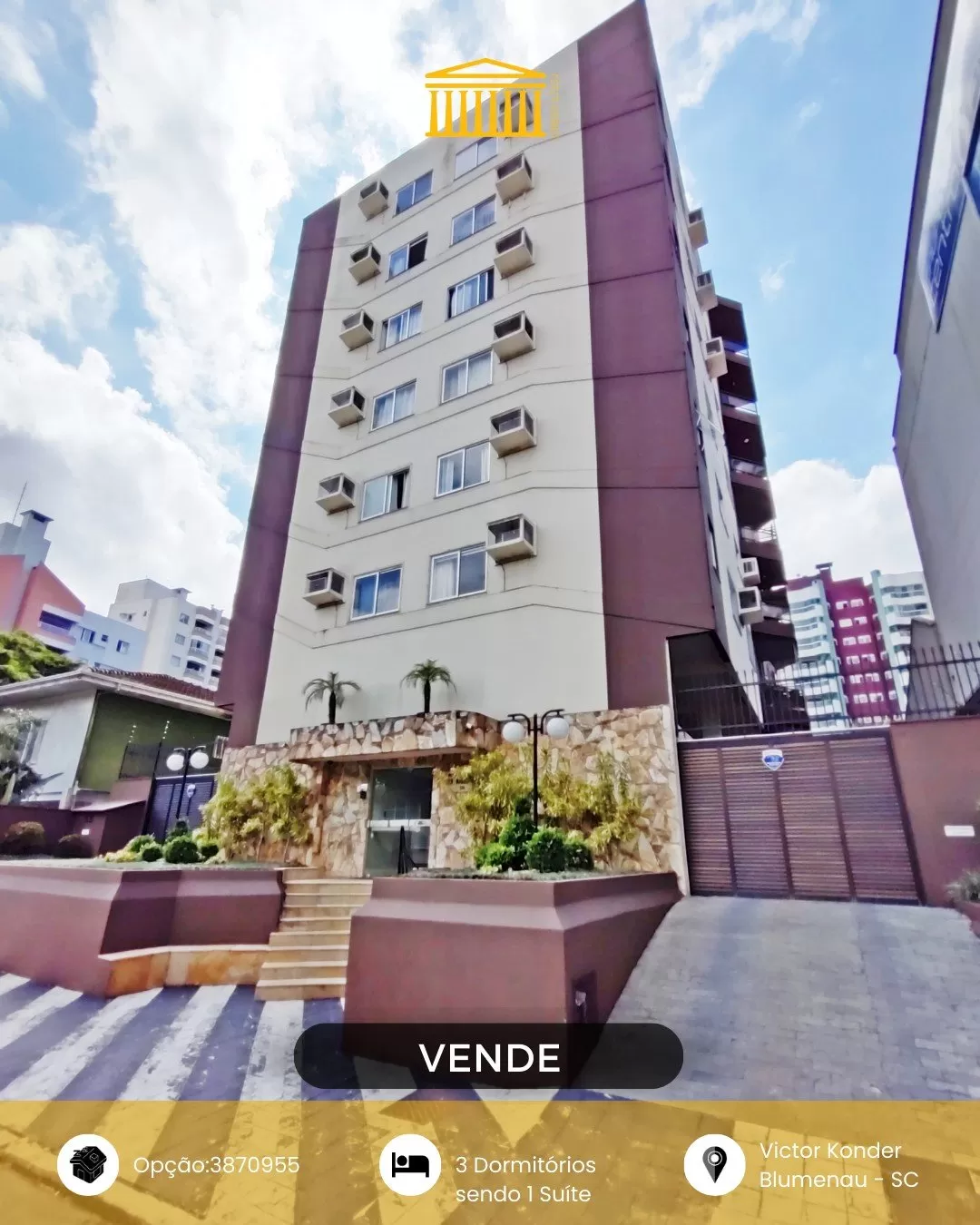 Apartamento 3 dormitórios Victor Konder - Blumenau, SC